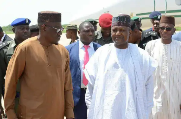 Osinbajo, Emefiele, Adeosun, Dangote At The Burial Of Adesina